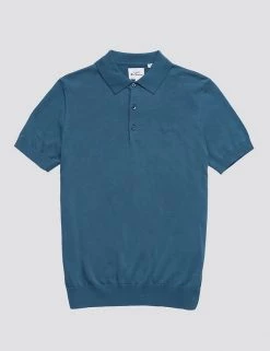 Ben Sherman Men's Polo Shirts Organic Cotton Knitted Polo Shirt -New In Mens Store SD 03 T19 1611 E0 X EC 90