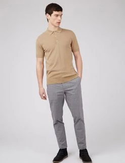 Ben Sherman Men's Polo Shirts Organic Cotton Knitted Polo Shirt -New In Mens Store SD 03 T19 1611 SU X EC 0