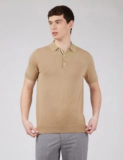 Ben Sherman Men's Polo Shirts Organic Cotton Knitted Polo Shirt -New In Mens Store SD 03 T19 1611 SU X EC 1