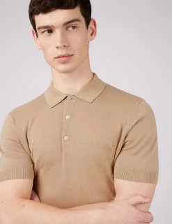 Ben Sherman Men's Polo Shirts Organic Cotton Knitted Polo Shirt -New In Mens Store SD 03 T19 1611 SU X EC 3