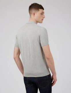 Ben Sherman Men's Polo Shirts Organic Cotton Knitted Polo Shirt -New In Mens Store SD 03 T19 1611 T0 X EC 2