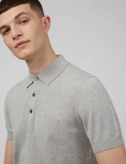 Ben Sherman Men's Polo Shirts Organic Cotton Knitted Polo Shirt -New In Mens Store SD 03 T19 1611 T0 X EC 3