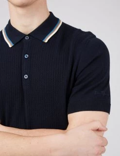 Ben Sherman Men's Knitted Polo Shirts Pure Cotton Tipped Knitted Polo Shirt 17 Ben Sherman Men's Knitted Polo Shirts Pure Cotton Tipped Knitted Polo Shirt -New In Mens Store SD 03 T19 1614 F0 X EC 3