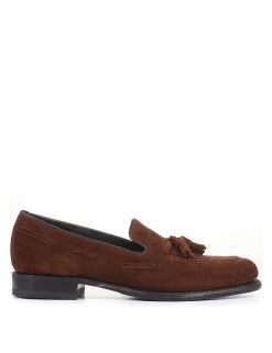 Jones X Loake Men's Summer Shoes Suede Goodyear Welted Slip-On Loafers