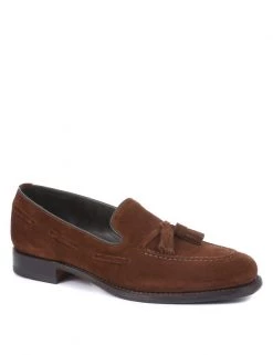 Jones X Loake Men's Summer Shoes Suede Goodyear Welted Slip-On Loafers -New In Mens Store SD 03 T19 1775 N9 X EC 90