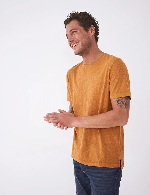 White Stuff Men's T-shirts Pure Cotton Crew Neck T-Shirt 7 White Stuff Men's T-shirts Pure Cotton Crew Neck T-Shirt - Image 7