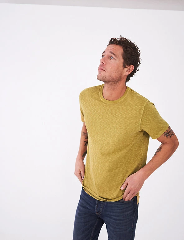 White Stuff Men's T-shirts Pure Cotton Crew Neck T-Shirt 19 White Stuff Men's T-shirts Pure Cotton Crew Neck T-Shirt - Image 19