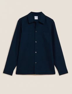 M&S Collection Casual Shirts Linen Blend Overshirt -New In Mens Store SD 03 T25 1169M F0 X EC 90