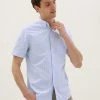 M&S Collection Casual Shirts Pure Cotton Check Shirt
