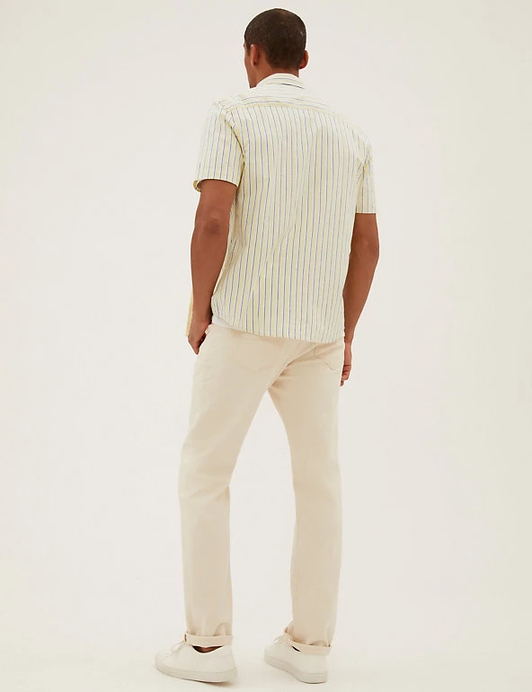 M&S Collection Casual Shirts Pure Cotton Striped Shirt 8 M&S Collection Casual Shirts Pure Cotton Striped Shirt - Image 8