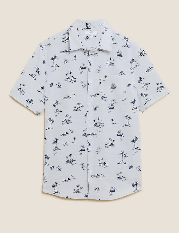 M&S Collection Casual Shirts Hawaiian Shirt 2 M&S Collection Casual Shirts Hawaiian Shirt - Image 2