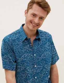 M&S Collection Casual Shirts Cloud Print Shirt