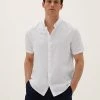 M&S Collection Casual Shirts Linen Rich Shirt