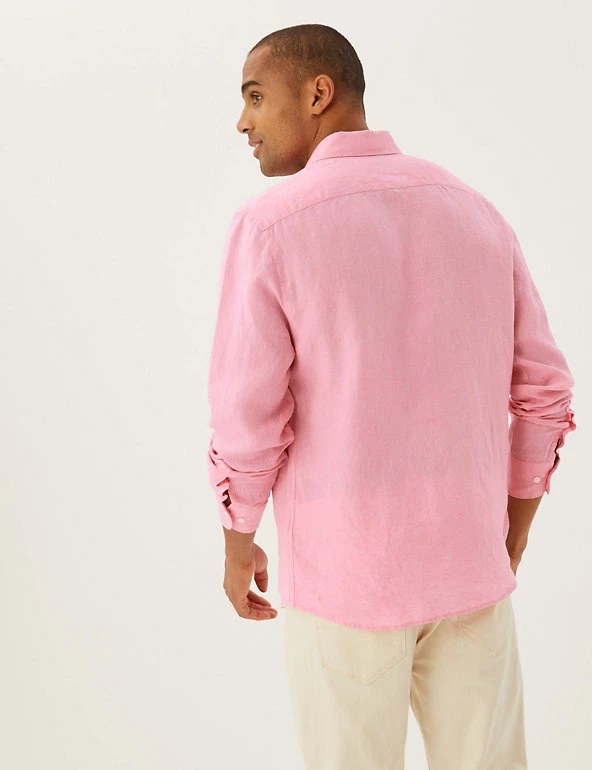 M&S Collection Casual Shirts Pure Linen Shirt 10 M&S Collection Casual Shirts Pure Linen Shirt - Image 10