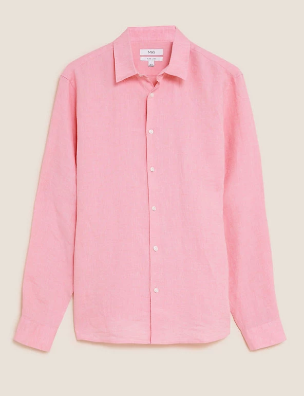 M&S Collection Casual Shirts Pure Linen Shirt 7 M&S Collection Casual Shirts Pure Linen Shirt - Image 7