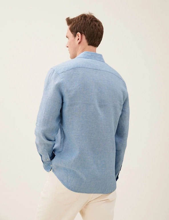 M&S Collection Casual Shirts Pure Linen Shirt 36 M&S Collection Casual Shirts Pure Linen Shirt - Image 36