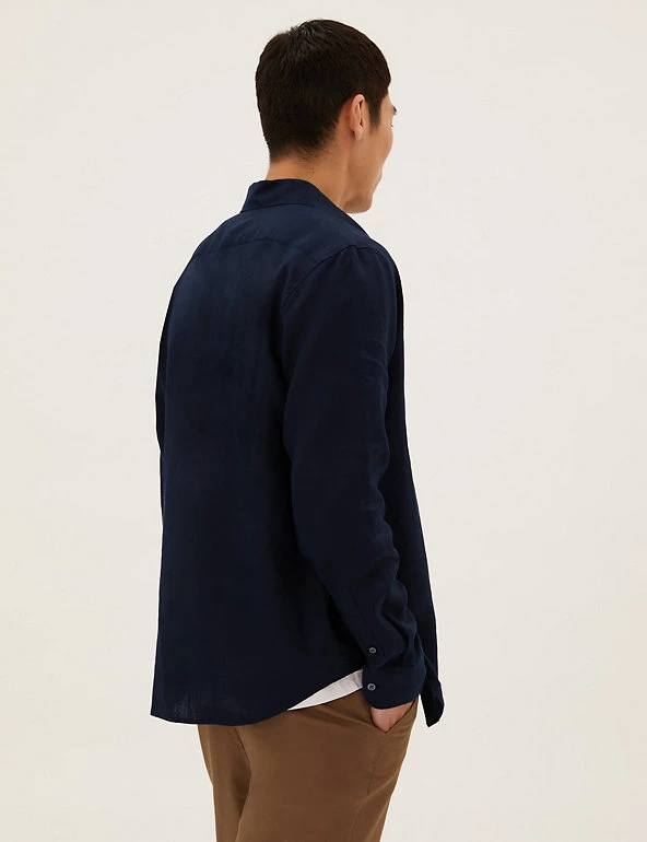 M&S Collection Casual Shirts Pure Linen Shirt 40 M&S Collection Casual Shirts Pure Linen Shirt - Image 40