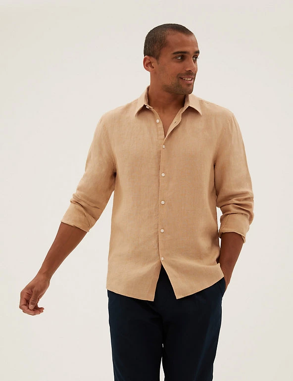 M&S Collection Casual Shirts Pure Linen Shirt 29 M&S Collection Casual Shirts Pure Linen Shirt - Image 29