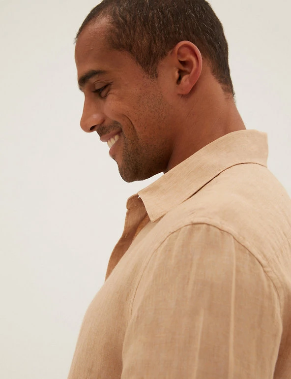 M&S Collection Casual Shirts Pure Linen Shirt 31 M&S Collection Casual Shirts Pure Linen Shirt - Image 31