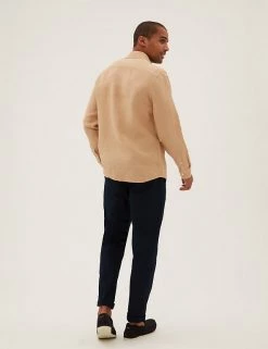 M&S Collection Casual Shirts Pure Linen Shirt 74 M&S Collection Casual Shirts Pure Linen Shirt -New In Mens Store SD 03 T25 2204M GA X EC 2