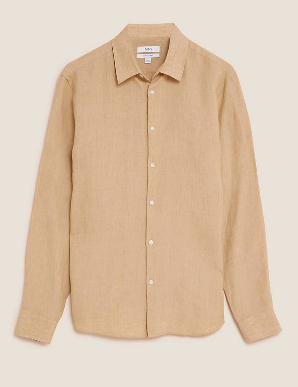 M&S Collection Casual Shirts Pure Linen Shirt 30 M&S Collection Casual Shirts Pure Linen Shirt - Image 30