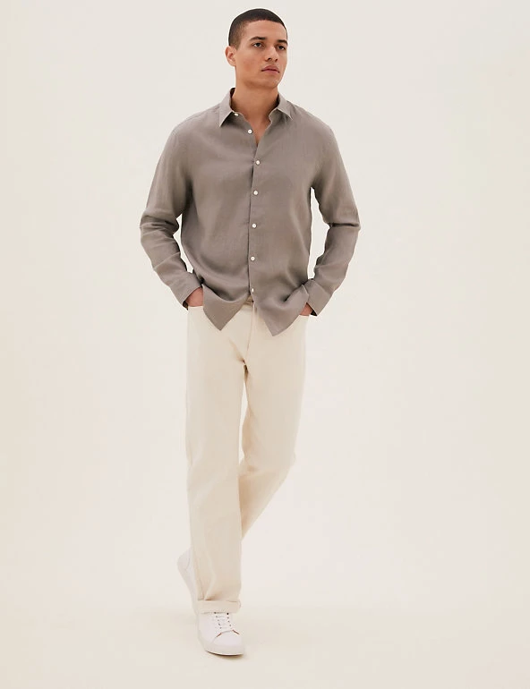 M&S Collection Casual Shirts Pure Linen Shirt 17 M&S Collection Casual Shirts Pure Linen Shirt - Image 17