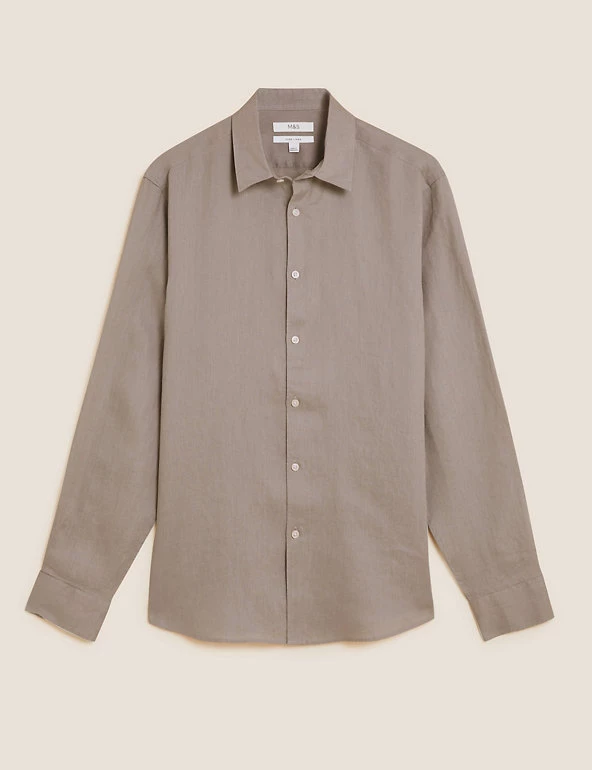 M&S Collection Casual Shirts Pure Linen Shirt 16 M&S Collection Casual Shirts Pure Linen Shirt - Image 16