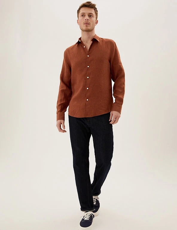 M&S Collection Casual Shirts Pure Linen Shirt 21 M&S Collection Casual Shirts Pure Linen Shirt - Image 21