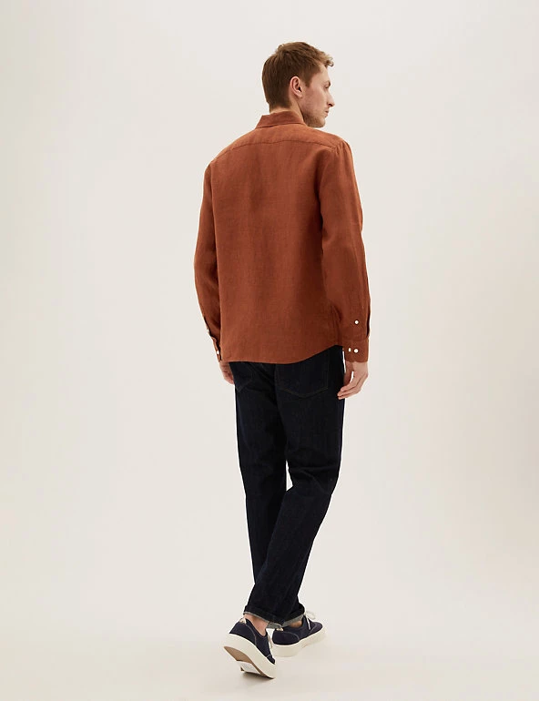 M&S Collection Casual Shirts Pure Linen Shirt 23 M&S Collection Casual Shirts Pure Linen Shirt - Image 23