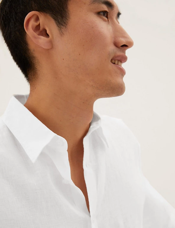 M&S Collection Casual Shirts Pure Linen Shirt 13 M&S Collection Casual Shirts Pure Linen Shirt - Image 13