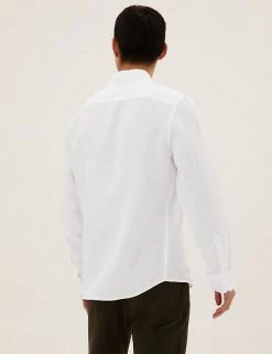 M&S Collection Casual Shirts Pure Linen Shirt 56 M&S Collection Casual Shirts Pure Linen Shirt -New In Mens Store SD 03 T25 2204M Z0 X EC 2