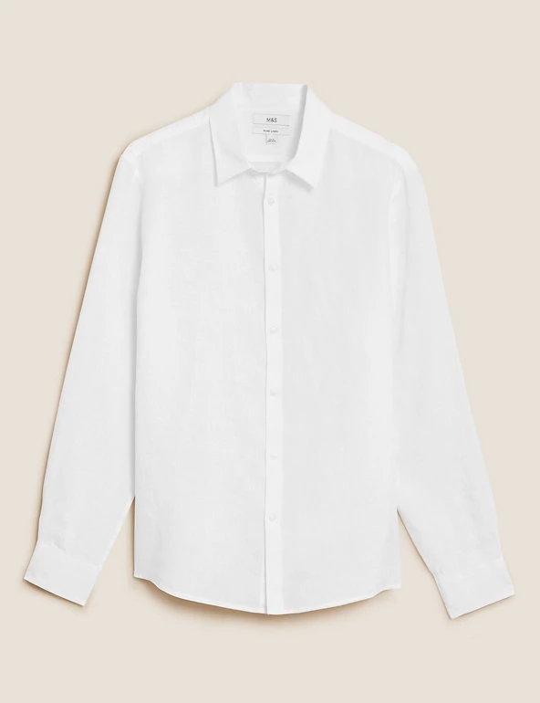 M&S Collection Casual Shirts Pure Linen Shirt 12 M&S Collection Casual Shirts Pure Linen Shirt - Image 12