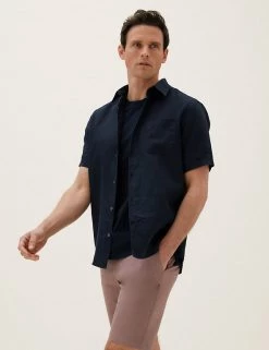 M&S Collection Casual Shirts Pure Linen Shirt