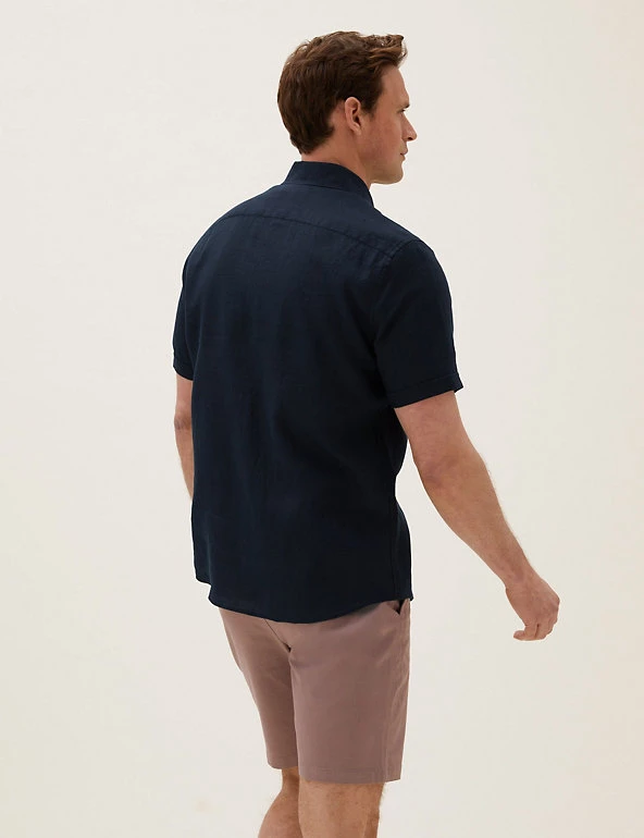 M&S Collection Casual Shirts Pure Linen Shirt 4 M&S Collection Casual Shirts Pure Linen Shirt - Image 4