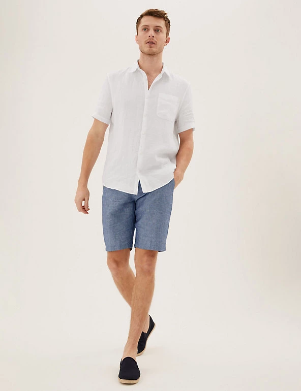 M&S Collection Casual Shirts Pure Linen Shirt 8 M&S Collection Casual Shirts Pure Linen Shirt - Image 8