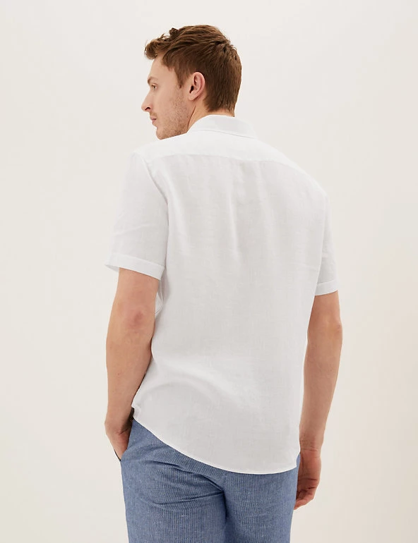 M&S Collection Casual Shirts Pure Linen Shirt 9 M&S Collection Casual Shirts Pure Linen Shirt - Image 9