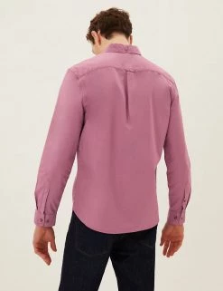 M&S Collection Casual Shirts Pure Cotton Oxford Shirt -New In Mens Store SD 03 T25 3916M A2 X EC 2