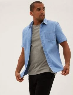 M&S Collection Casual Shirts Denim Shirt