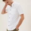 M&S Collection Casual Shirts Pure Cotton Check Shirt