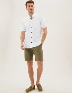 M&S Collection Casual Shirts Pure Cotton Check Shirt -New In Mens Store SD 03 T25 6102M Z0 X EC 1