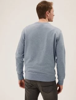 M&S Collection Men's Hoodies & Sweatshirts Pure Cotton Yosemite Graphic Sweatshirt -New In Mens Store SD 03 T28 1175M T0 X EC 2