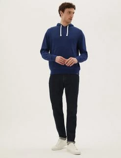 M&S Collection Men's Hoodies & Sweatshirts Pure Cotton Textured Hoodie 25 M&S Collection Men's Hoodies & Sweatshirts Pure Cotton Textured Hoodie -New In Mens Store SD 03 T28 1197M QP X EC 8