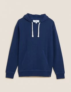 M&S Collection Men's Hoodies & Sweatshirts Pure Cotton Textured Hoodie 20 M&S Collection Men's Hoodies & Sweatshirts Pure Cotton Textured Hoodie -New In Mens Store SD 03 T28 1197M QP X EC 90