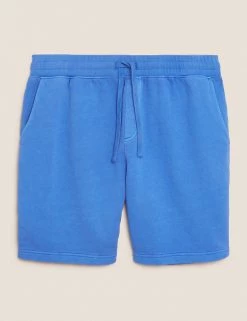 M&S Collection Men's Shorts Pure Cotton Garment Dyed Shorts