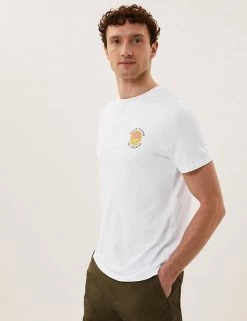M&S Collection Men's T-shirts Pure Cotton Solar Graphic T-Shirt 9 M&S Collection Men's T-shirts Pure Cotton Solar Graphic T-Shirt -New In Mens Store SD 03 T28 1934M Z0 X EC 2