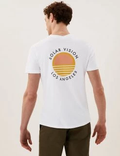 M&S Collection Men's T-shirts Pure Cotton Solar Graphic T-Shirt 10 M&S Collection Men's T-shirts Pure Cotton Solar Graphic T-Shirt -New In Mens Store SD 03 T28 1934M Z0 X EC 3