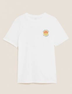 M&S Collection Men's T-shirts Pure Cotton Solar Graphic T-Shirt 7 M&S Collection Men's T-shirts Pure Cotton Solar Graphic T-Shirt -New In Mens Store SD 03 T28 1934M Z0 X EC 90