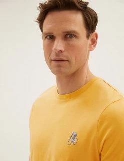 M&S Collection Men's T-shirts Pure Cotton Bike Graphic T-Shirt 8 M&S Collection Men's T-shirts Pure Cotton Bike Graphic T-Shirt -New In Mens Store SD 03 T28 1996M S3 X EC 2