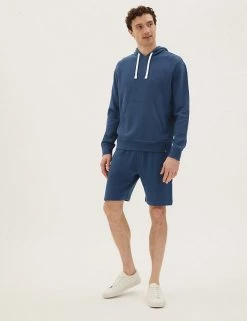 M&S Collection Men's Shorts Pure Cotton Textured Jersey Shorts -New In Mens Store SD 03 T28 2682M XB X EC 0