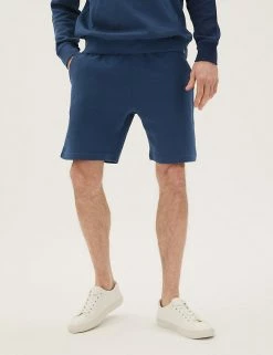 M&S Collection Men's Shorts Pure Cotton Textured Jersey Shorts -New In Mens Store SD 03 T28 2682M XB X EC 1